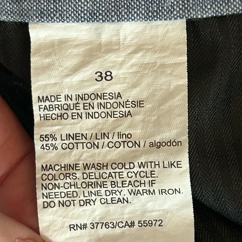 Perry Ellis Men’s Linen‎ Blend Flat Front Chino Shorts Sz 38
